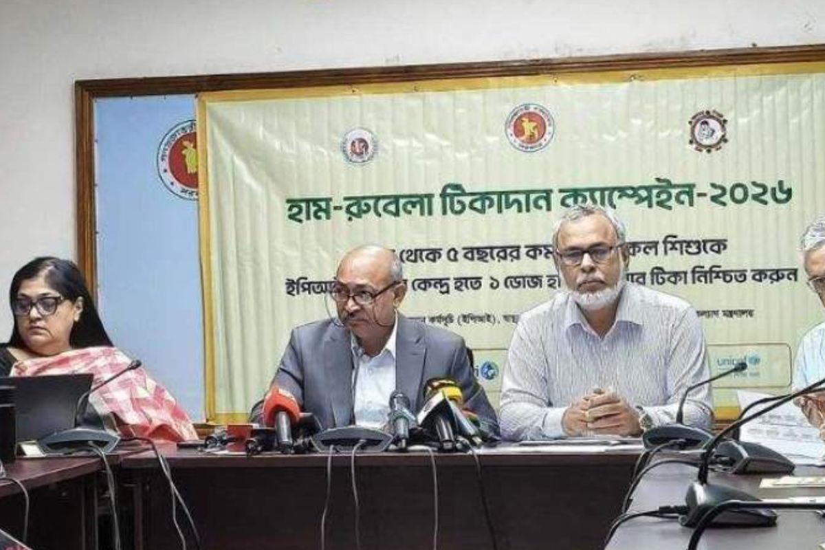 ৬১ শতাংশ শিশুকে হাম-রুবেলা টিকাদান সম্পন্ন হয়েছে: ডা. প্রভাত চন্দ্র