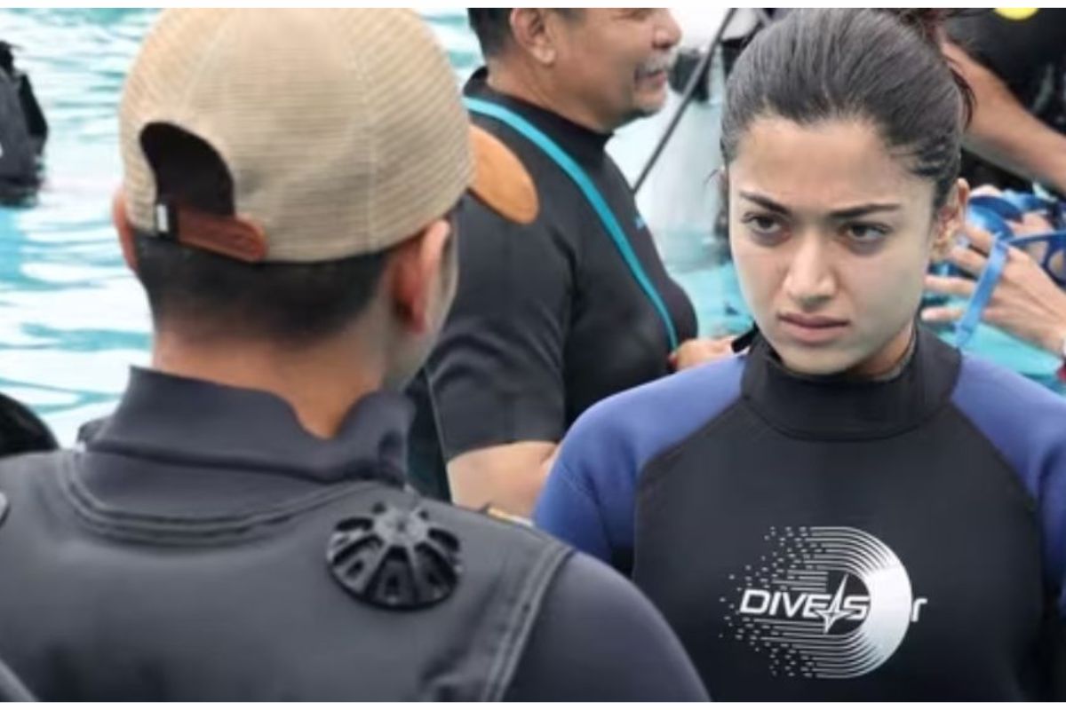 ২০ ঘণ্টা পানির নিচে রাশমিকার দুঃসাহসিক অ্যাকশন শুটিং