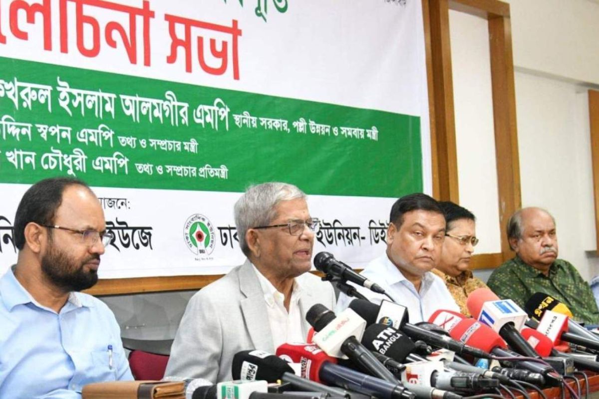 জনগণের অধিকার প্রতিষ্ঠাতেই জুলাইয়ের রক্তের ঋণ শোধ হবে: মির্জা ফখরুল