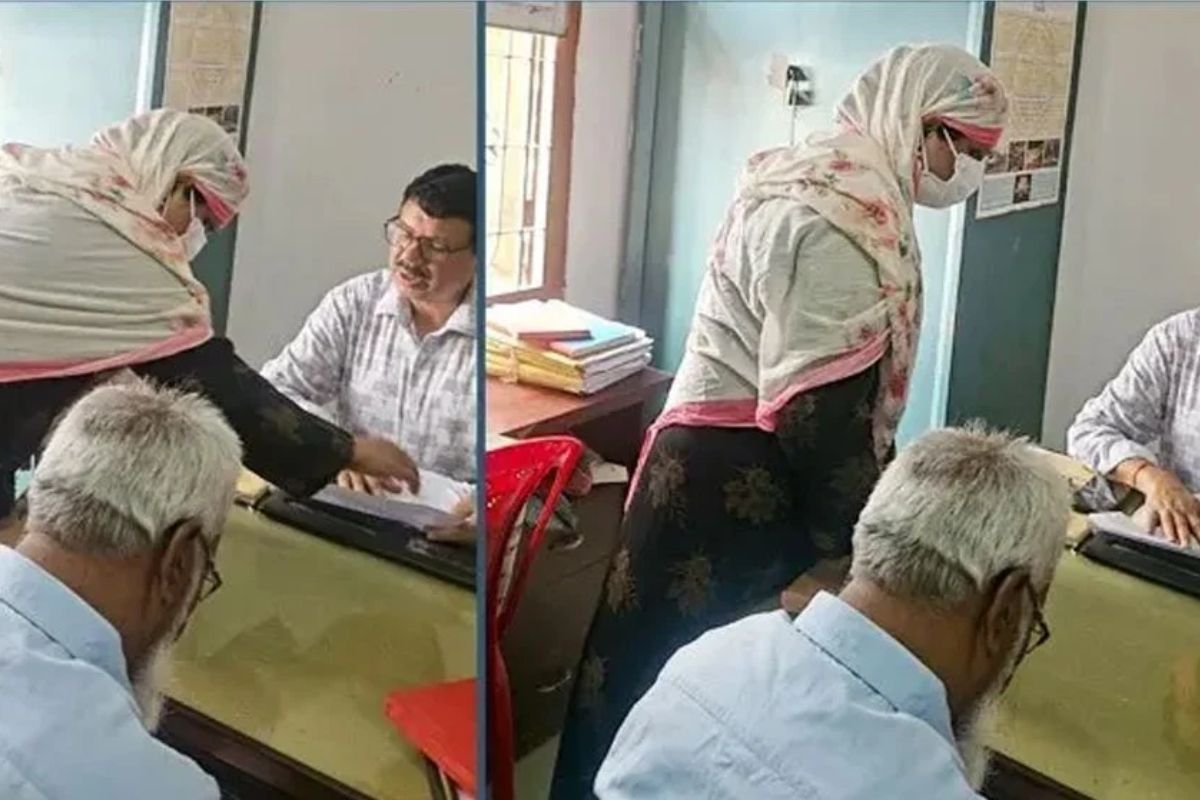 বোরকা পরে ভূমি অফিসে ডিসি, নিলেন সাধারণ নাগরিকের সেবা