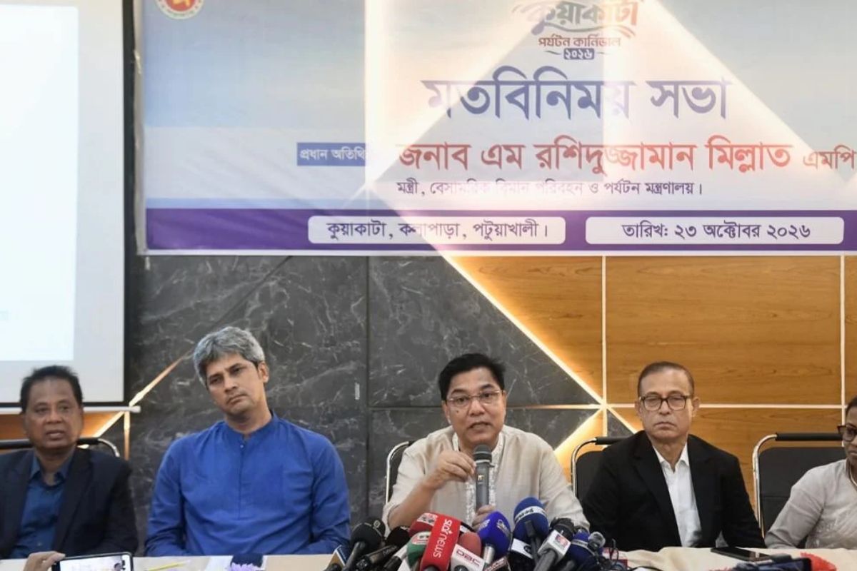 কুয়াকাটাকে আন্তর্জাতিক মানের পর্যটনকেন্দ্র করার পরিকল্পনা পর্যটনমন্ত্রীর