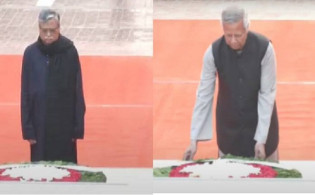 শহিদ বুদ্ধিজীবী স্মৃতিসৌধে রাষ্ট্রপতি ও প্রধান উপদেষ্টার শ্রদ্ধা