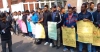 সচিবালয়ের সামনে অব্যাহতি পাওয়া শিক্ষনবিশ এসআইদের অবস্থান কর্মসূচি