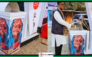 বইমেলায় হাসিনার ছবি সম্বলিত ডাস্টবিন; জঞ্জাল ফেললেন প্রেস সচিব