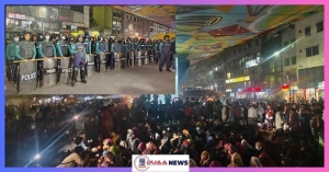 শিক্ষার্থীদের ঢাকা-ময়মনসিংহ অবরোধ; সতর্ক অবস্থানে পুলিশ