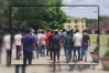 নির্বাচন কমিশন ভবনের সামনে চাকরিপ্রার্থীদের অবস্থান