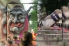 শোভাযাত্রায় ফ্যাসিস্টের মুখাবয়ব ও ‘পানি লাগবে পানি’