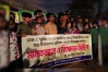 ক্ষণিকা বাস ও ঢাবি শিক্ষার্থীদের ওপর হামলার প্রতিবাদে মানববন্ধন