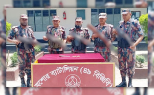 বেনাপোল থেকে উদ্ধার ভারতের সরকারি কারখানার গু’লি