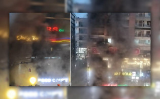 রাজধানীর বেইলি রোডে বহুতল ভবনে আগুন