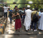 ক্রাচে ভর করে হাসপাতাল থেকে আ.লীগ নিষিদ্ধের সমাবেশে জুলাই যোদ্ধা