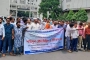 বিক্ষোভে উত্তাল সচিবালয়