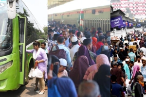 চাপ বাড়লেও মহাসড়কে শৃঙ্খলা, স্বস্তিতে বাড়ি ফিরছে মানুষ
