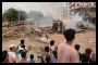 মহাসড়কে একের পর এক সিলিন্ডার বিষ্ফো'রণ