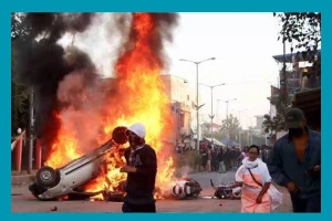 মণিপুরে অনির্দিষ্টকালের কারফিউ জারি, বন্ধ ইন্টারনেট