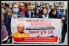 লন্ডনে মানববন্ধন করে চিন্ময় দাসের মুক্তি দাবি