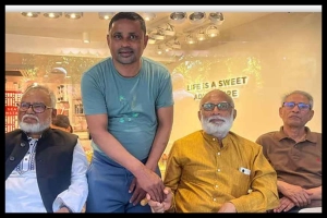 লন্ডনে কেকের দোকানে দেখা গেল সাবেক ভূমিমন্ত্রীকে