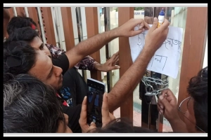 খুলনা মেট্রোপলিটন পুলিশের কার্যালয়ে তালা