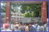 থানার সামনে বিক্ষোভ, ওসি প্রত্যাহারের দাবি