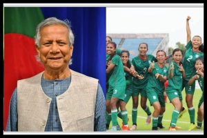 অভিনন্দন জানিয়ে নারী ফুটবল দলকে প্রধান উপদেষ্টার বার্তা