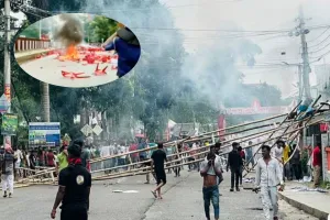 এনসিপির গাড়িবহরে হামলা, রণক্ষেত্র গোপালগঞ্জ