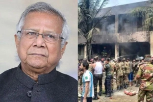 উত্তরায় বিমান দুর্ঘটনায় শোক জানালেন প্রধান উপদেষ্টা