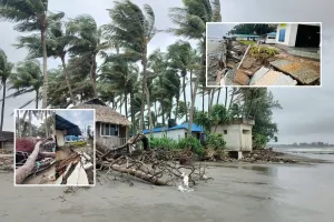সেন্ট মার্টিনে জোয়ারের তাণ্ডব