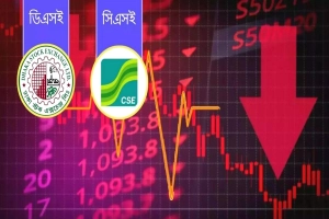 রেকর্ড উত্থানের পর শেয়ারবাজারে দর সংশোধন