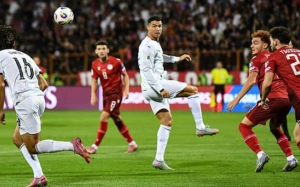 রোনালদোর জোড়া গোলে আর্মেনিয়াকে বিধ্বস্ত করেছে পর্তুগাল