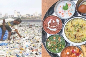গারবেজ ক্যাফে: ময়লার বিনিময়ে মিলছে খাবার