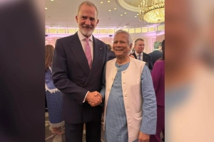 ডোনাল্ড ট্রাম্পের সংবর্ধনা অনুষ্ঠানে যোগ দিলেন প্রধান উপদেষ্টা