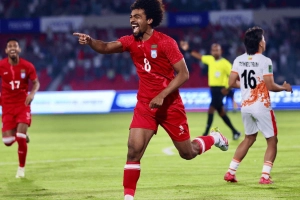 হামজার ফ্রি-কিকে এগিয়ে বাংলাদেশ
