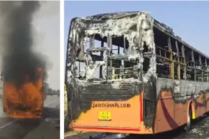 ভারতে যাত্রীবাহী বাসে আগুন, নি-হ-ত ১৯
