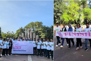 স্তন ক্যান্সার সচেতনতায় ঢাবিতে 'পিংক রান' অনুষ্ঠিত