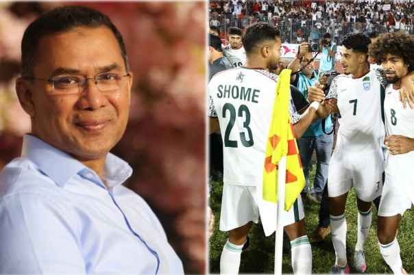 আমাদের ফুটবলাররা এখন যুব সমাজের অনুপ্রেরণা: তারেক রহমান