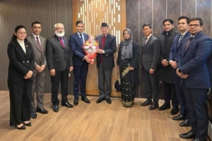 খালেদা জিয়াকে শেষ শ্রদ্ধা জানাতে ঢাকায় নেপালের পররাষ্ট্রমন্ত্রী