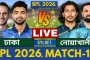 নোয়াখালী এক্সপ্রেস বনাম ঢাকা ক্যাপিটালস: খেলাটি সরাসরি দেখুন (LIVE)