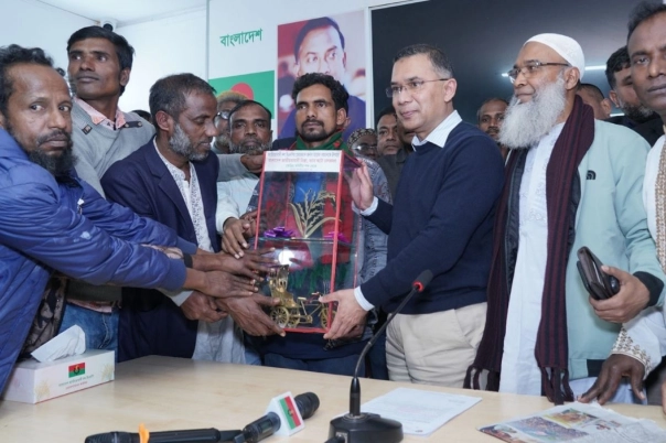 তারেক রহমান এর সঙ্গে রিক্সা, ভ্যান অটো চালক নেতৃবৃন্দের মতবিনিময়