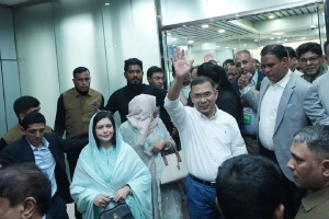 সিলেটে পৌঁছেছেন তারেক রহমান, রাতে মাজার জিয়ারত