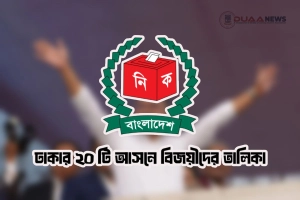একনজরে দেখুন ঢাকার ২০ আসনে বিজয়ীদের তালিকা