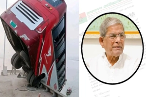 দৌলতদিয়ায় বাস নদীতে পড়ার ঘটনায় মির্জা ফখরুলের গভীর শোক