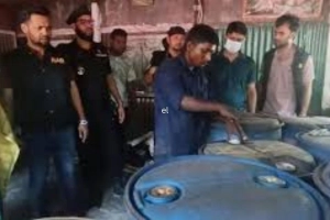 ব্রাহ্মণবাড়িয়ায় ১০ হাজার লিটার তেল জব্দ