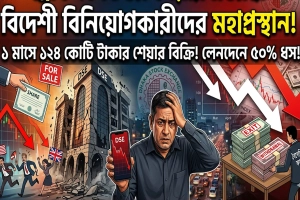 শেয়ারবাজার ছাড়ছেন বিদেশী বিনিয়োগকারীরা, লেনদেনে বড় ধস
 
