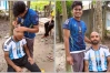 ব্রাজিলের জয়ে চ্যালেঞ্জ পূরণ, আর্জেন্টিনা সমর্থকের মাথা ন্যাড়া
