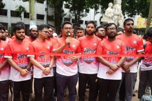 ঢাকা বিশ্ববিদ্যালয়ে শিবিরের ‘লীগ ধর’ ম্যারাথন, শুরু ‘রক্তাক্ষরে জুলাই’ চিত্রপ্রদর্শনী