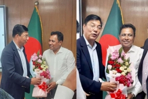 পর্যটন মন্ত্রীর সঙ্গে বিআইডব্লিউটিসি চেয়ারম্যানের সৌজন্য সাক্ষাৎ