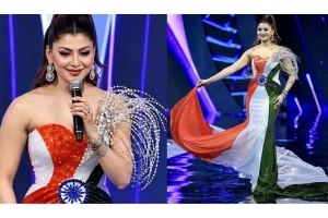জাতীয় পতাকার আদলে পোশাক, উর্বশীকে ঘিরে বিতর্ক